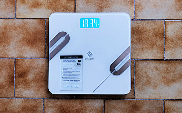 Etekcity's Smart Digital Bathroom Scale measures 13 health metrics