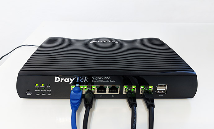 isp router with 2 ports