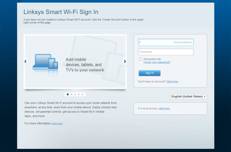 log onto linksys router