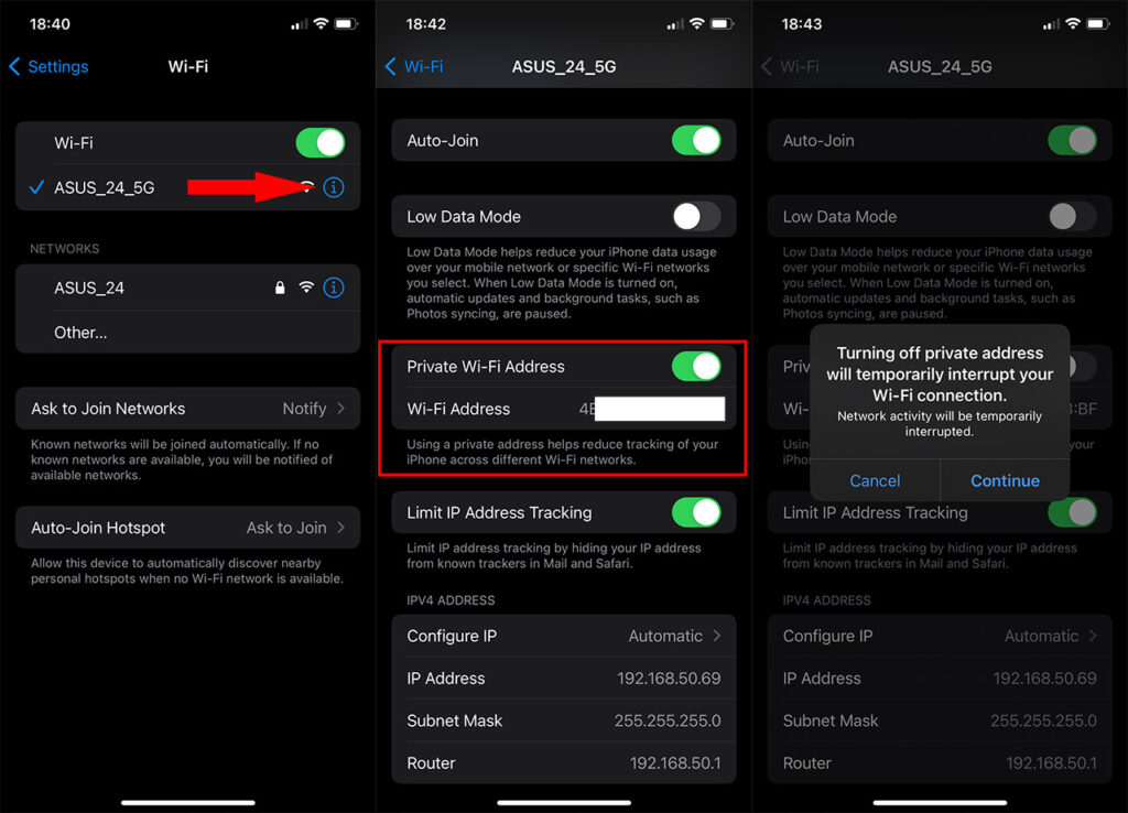 Does the WiFi MAC address change? What are the Privacy concerns